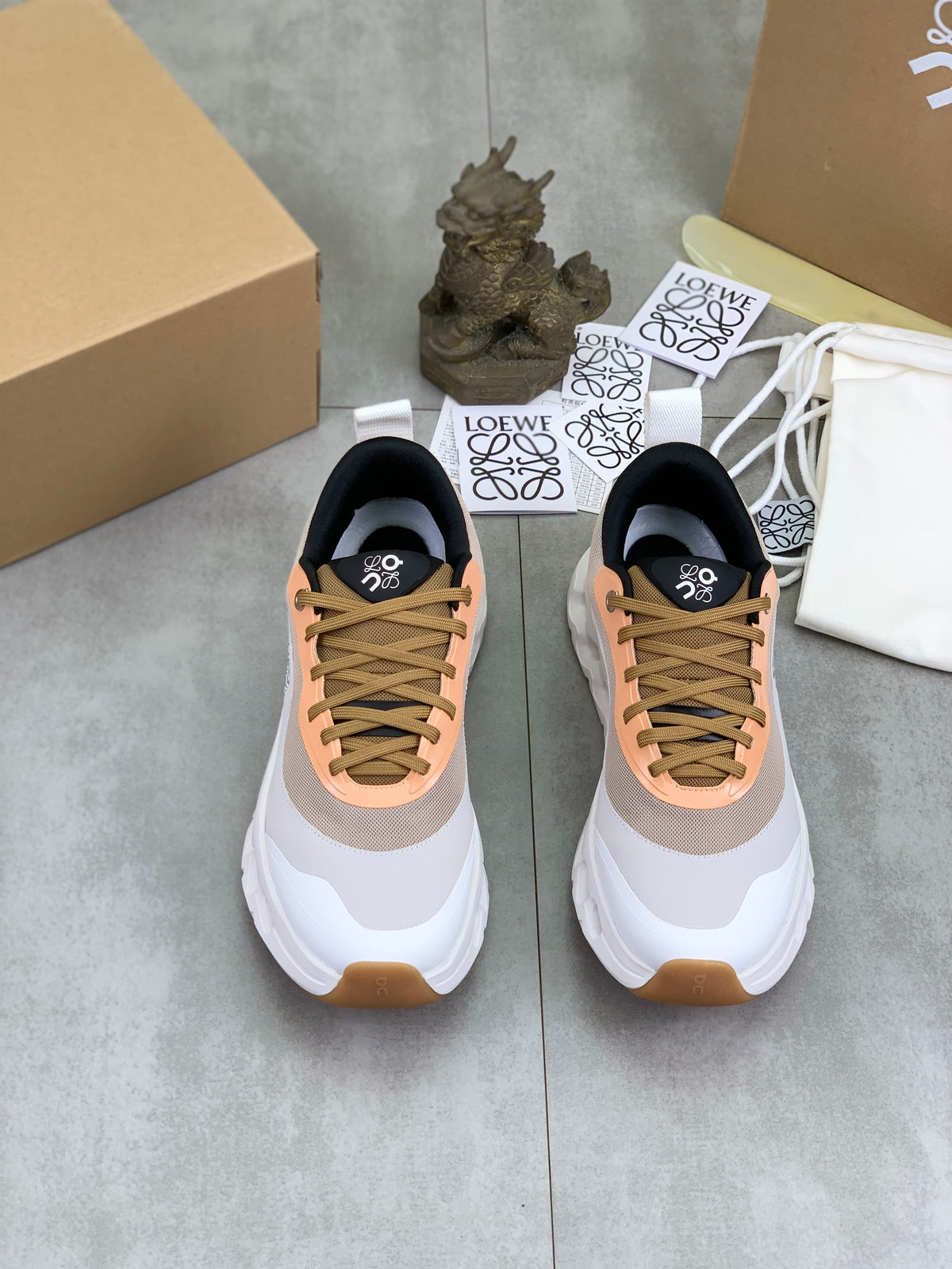 LOEWE x On Peach & Black Sneakers