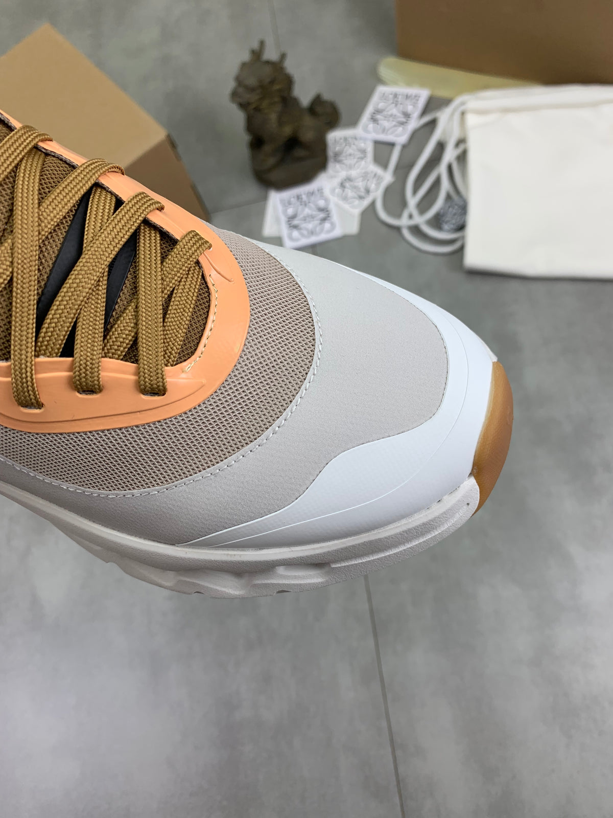 LOEWE x On Peach & Black Sneakers