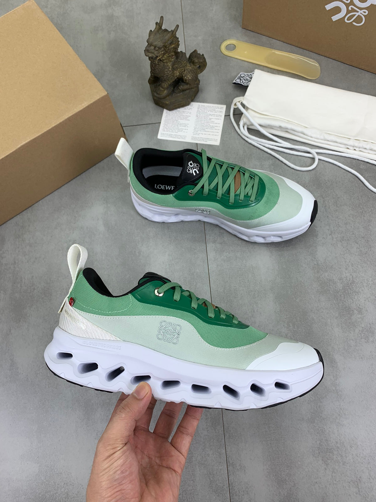 LOEWE x On Cloudtilt 2.0 Green Gradient Sneakers