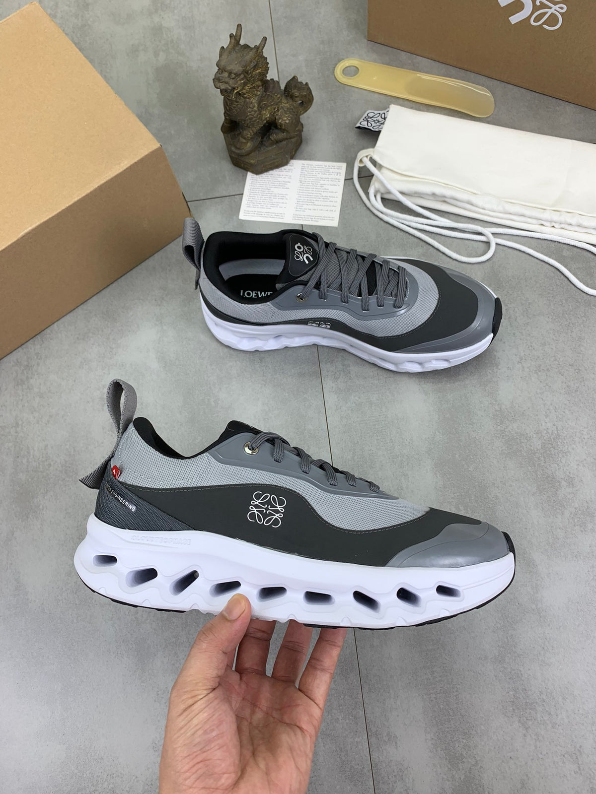 LOEWE x On Cloudtilt 2.0 Grey & Black Sneakers
