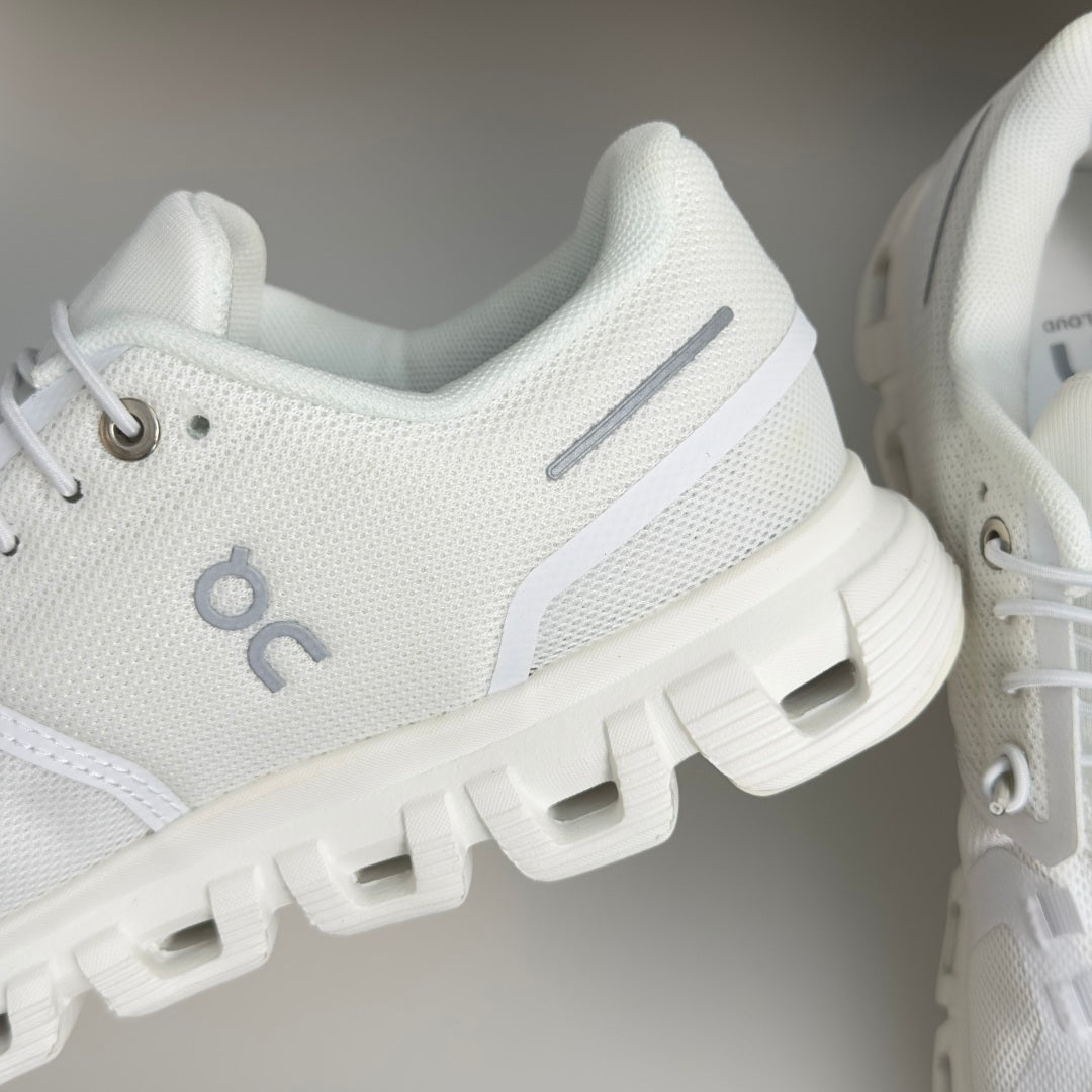 On Cloud 6 All-White Sneakers