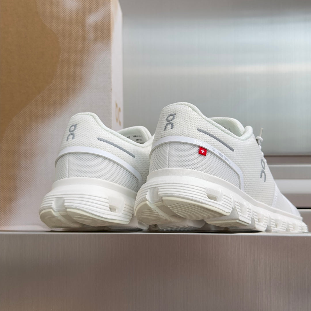 On Cloud 6 All-White Sneakers