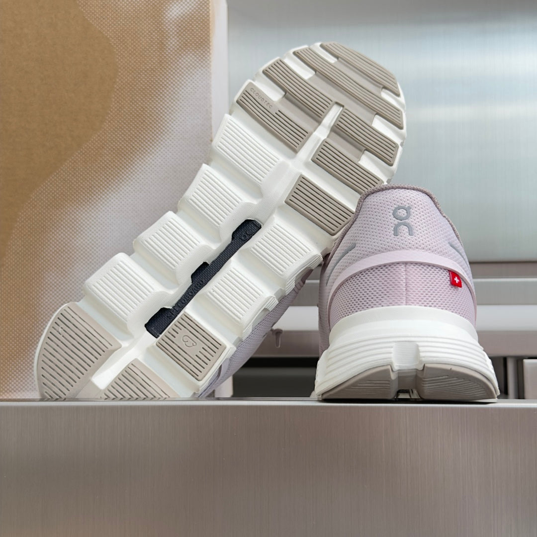 On Cloud 6 Light Lavender & White Sneakers