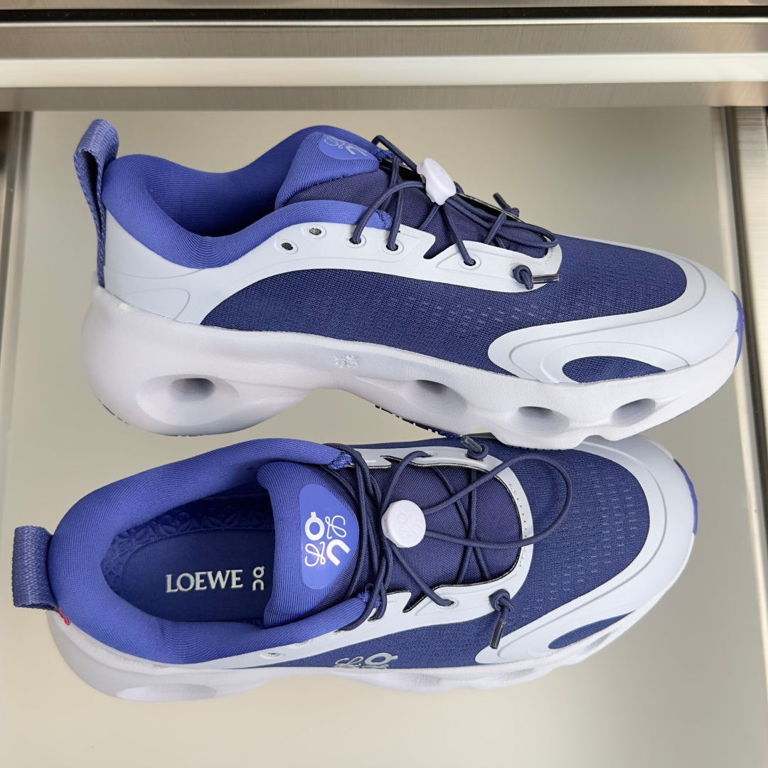 LOEWE x On Cloudsolo Blue & White Sneakers