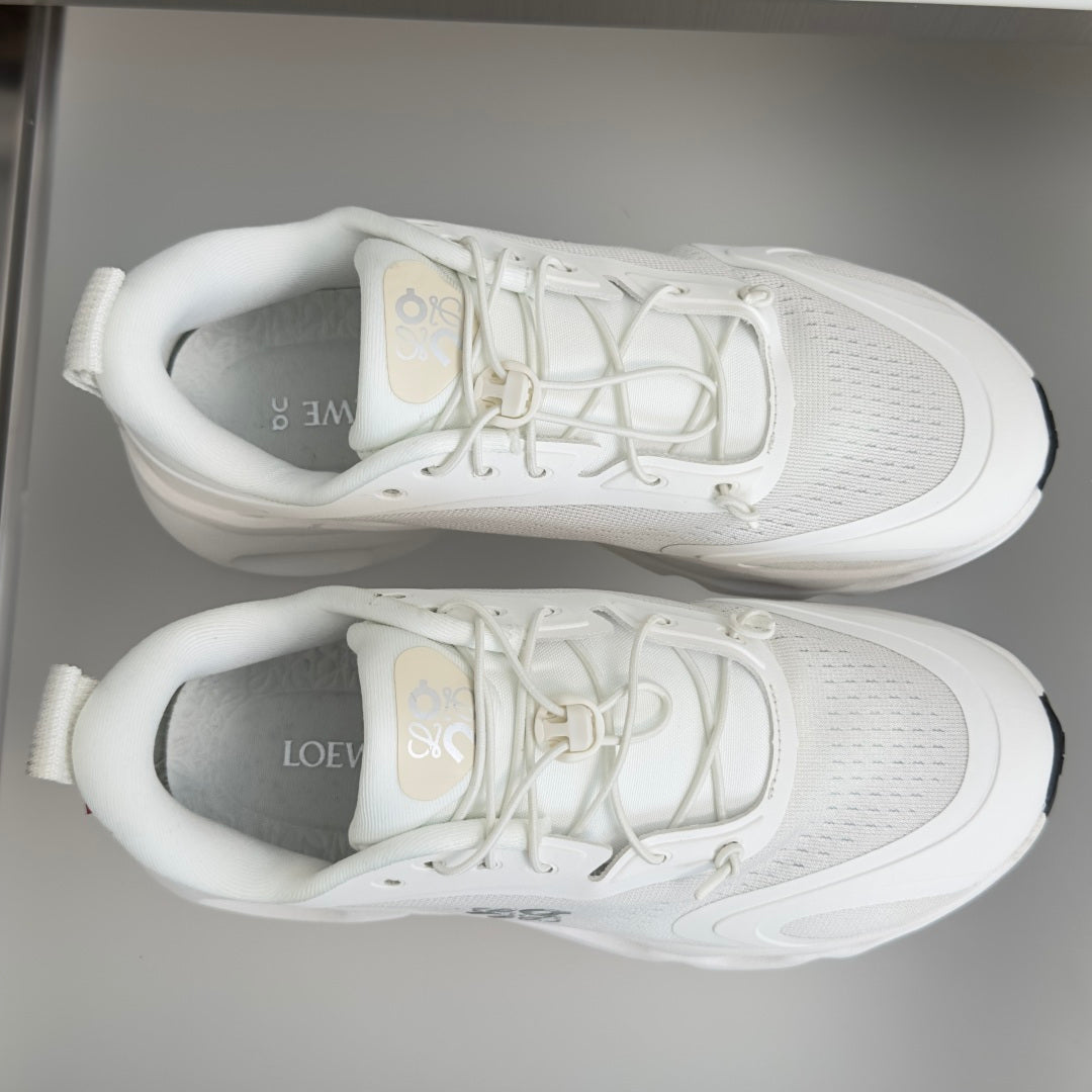LOEWE x On Cloudsolo White & Light Grey Sneakers