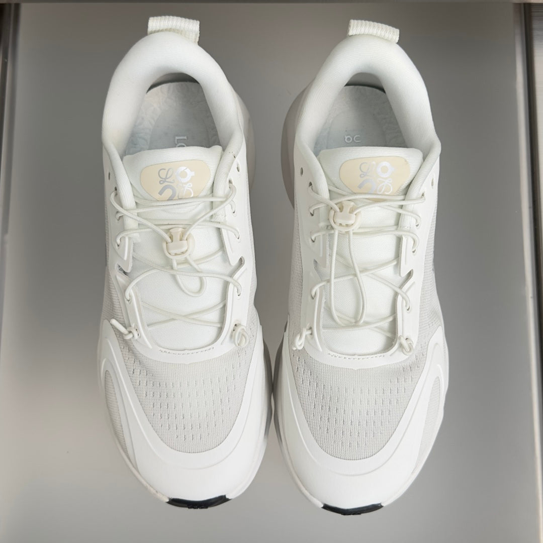 LOEWE x On Cloudsolo White & Light Grey Sneakers