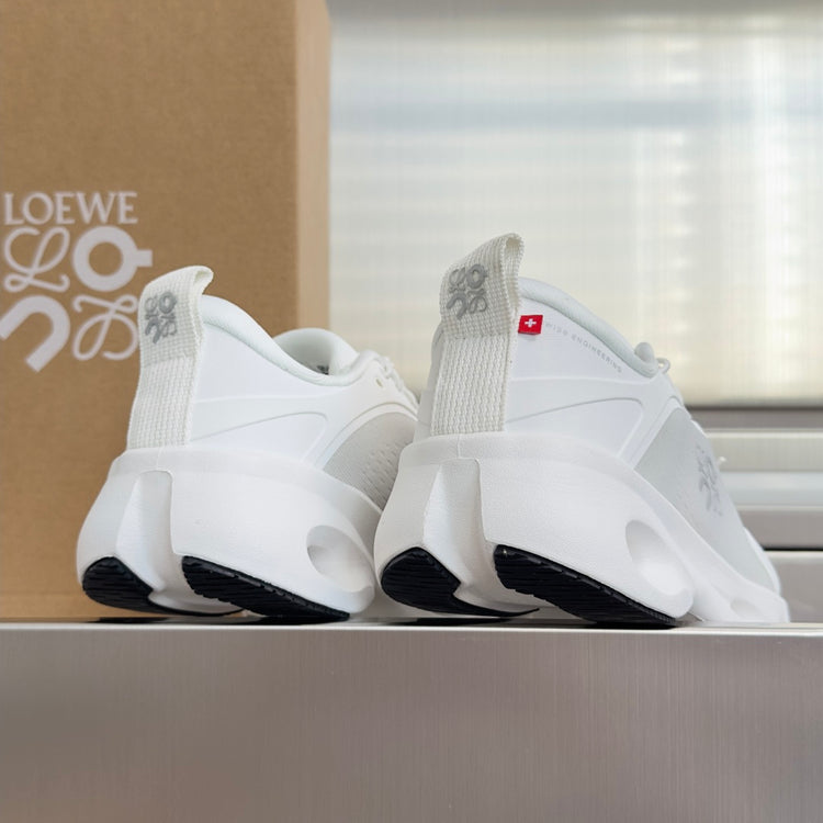 LOEWE x On Cloudsolo White & Light Grey Sneakers
