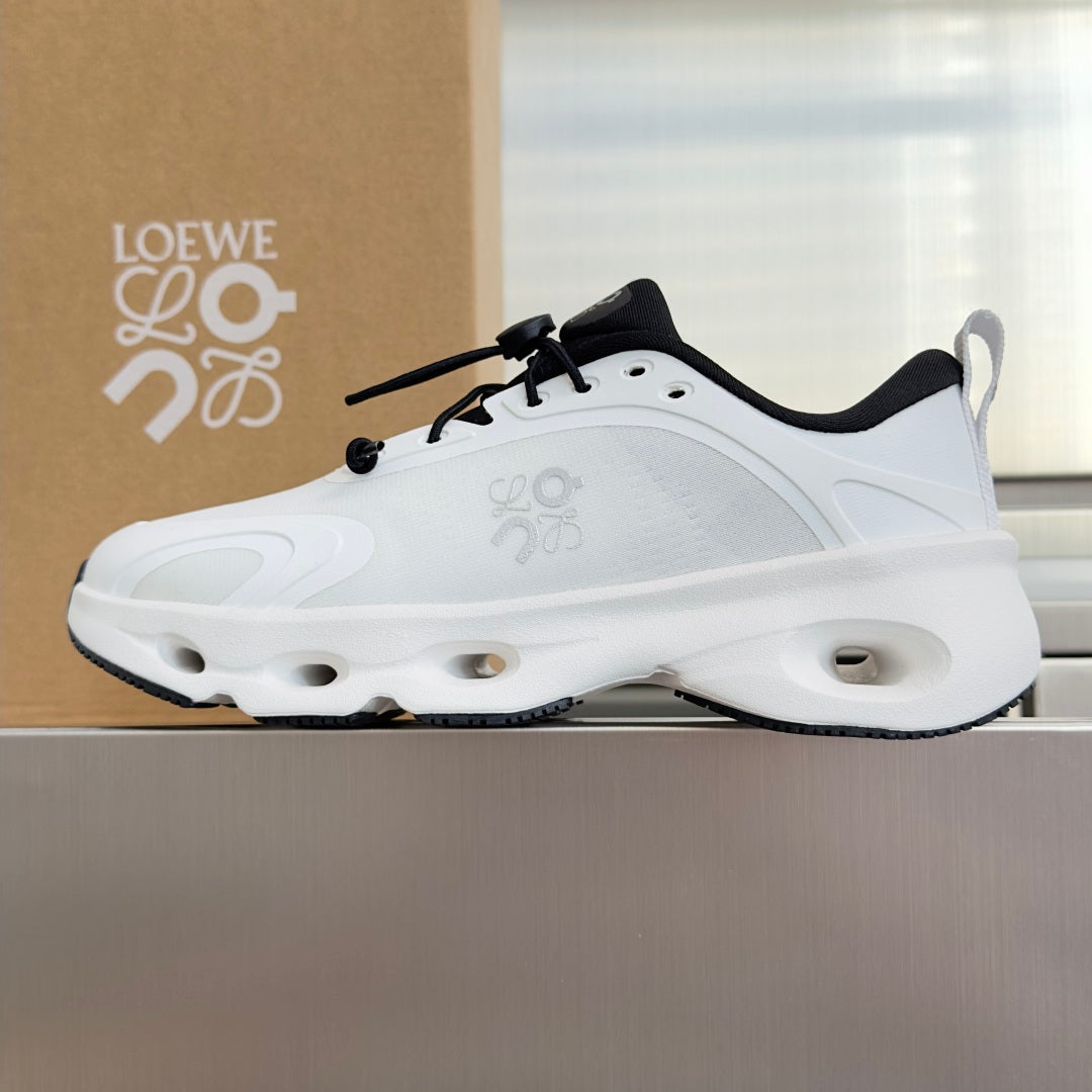 LOEWE x On Cloudsolo White & Black Sneakers