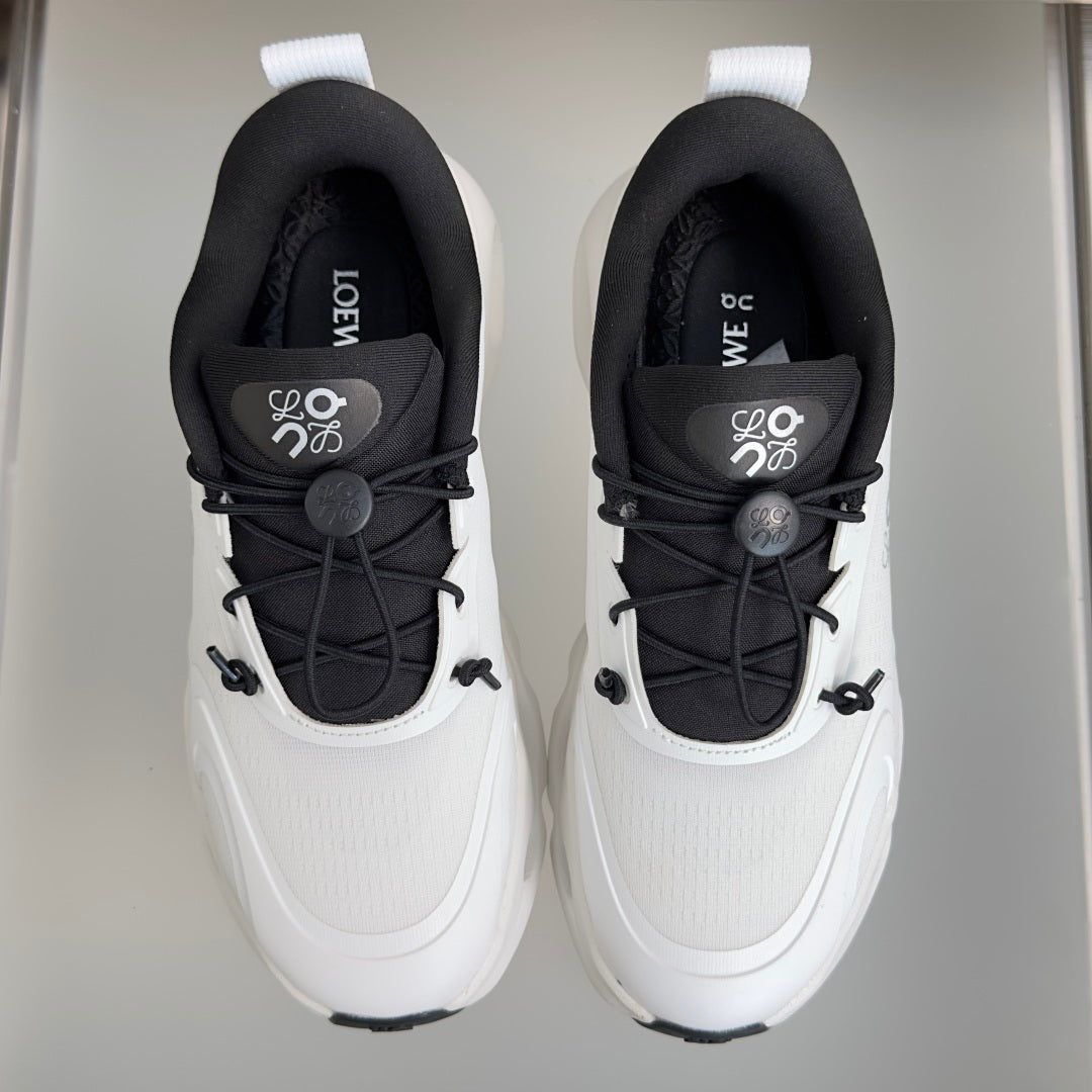 LOEWE x On Cloudsolo White & Black Sneakers
