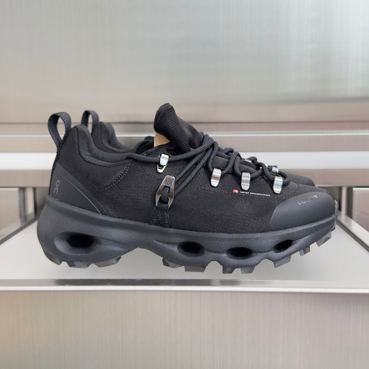 LOEWE x On Black Sneakers with Silver Details
