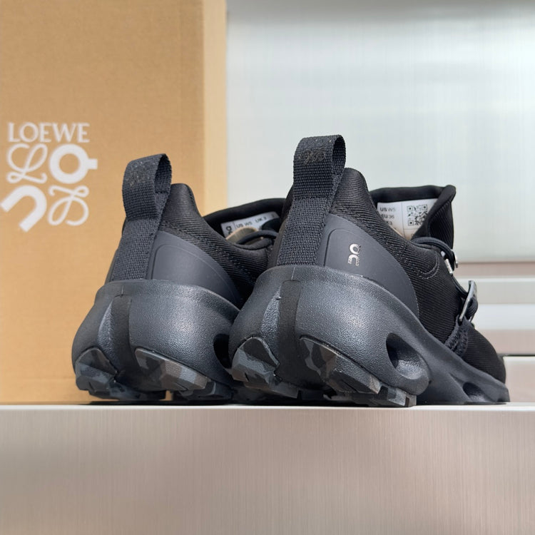 LOEWE x On Black Sneakers with Silver Details