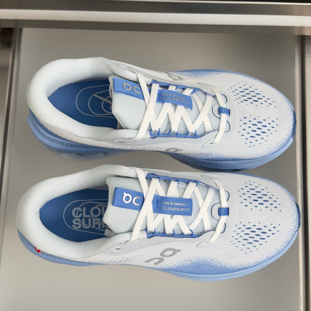 On Cloudvista 3 White & Light Blue Sneakers