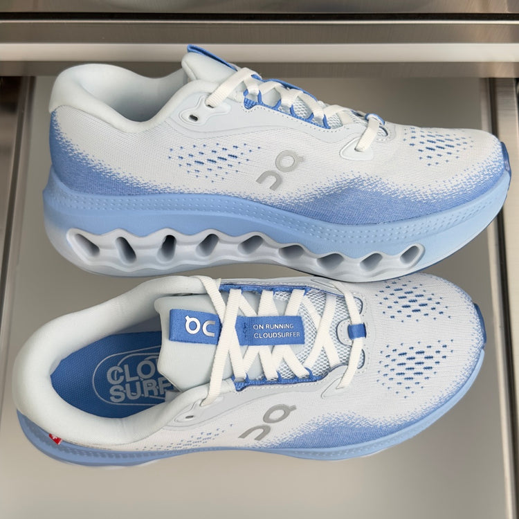 On Cloudvista 3 White & Light Blue Sneakers