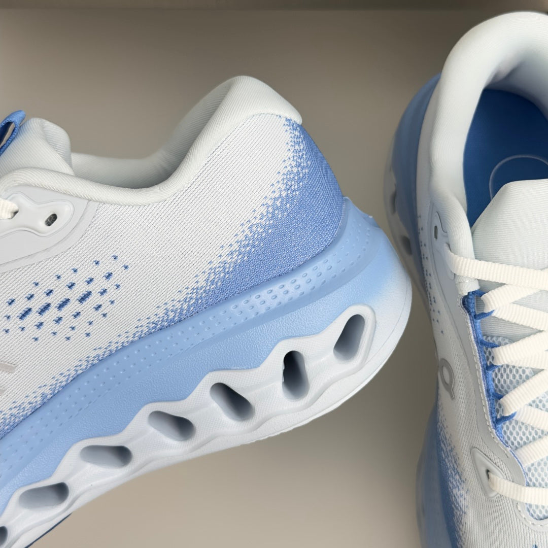 On Cloudvista 3 White & Light Blue Sneakers