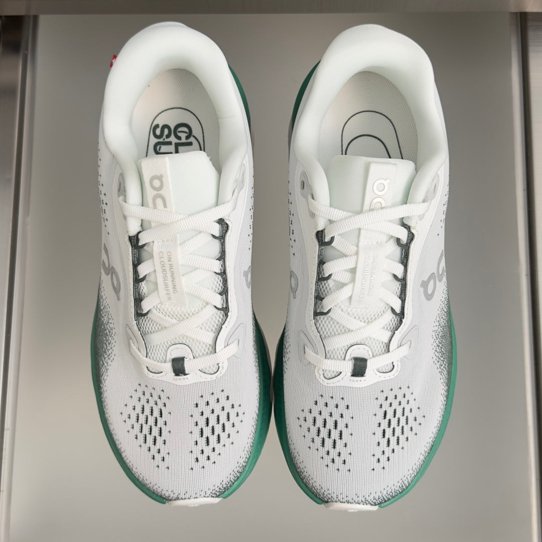 On Cloudvista 3 White & Teal Sneakers