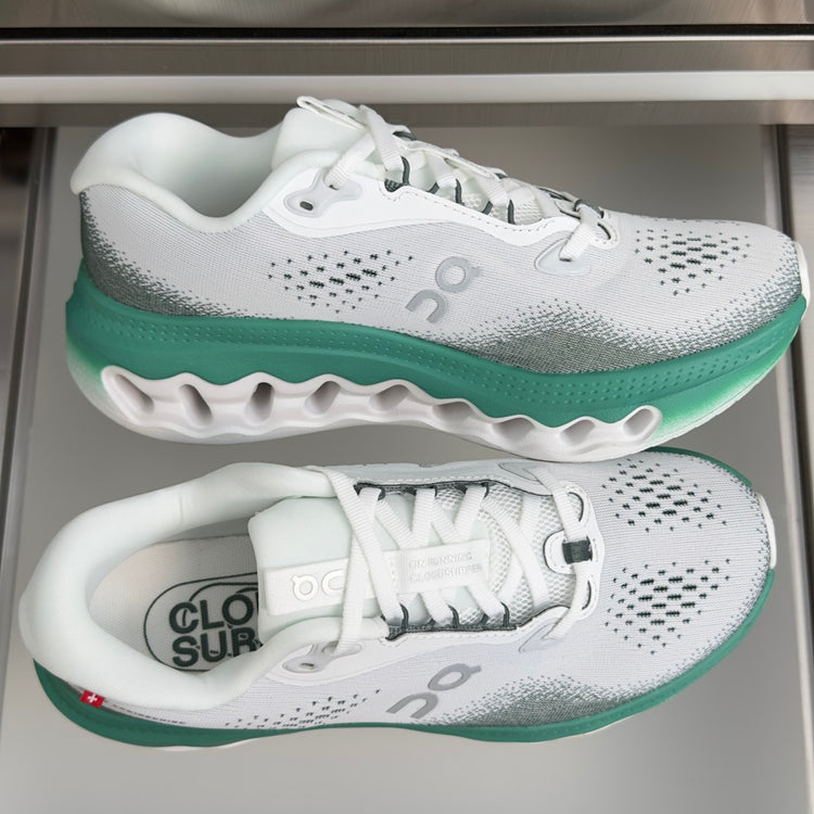 On Cloudvista 3 White & Teal Sneakers