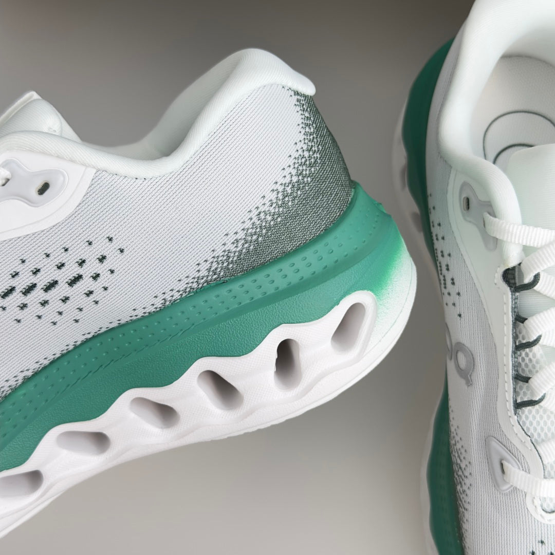 On Cloudvista 3 White & Teal Sneakers