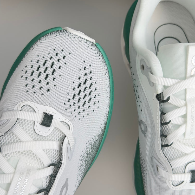 On Cloudvista 3 White & Teal Sneakers