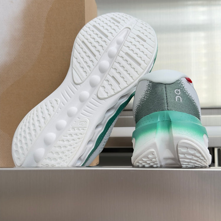 On Cloudvista 3 White & Teal Sneakers