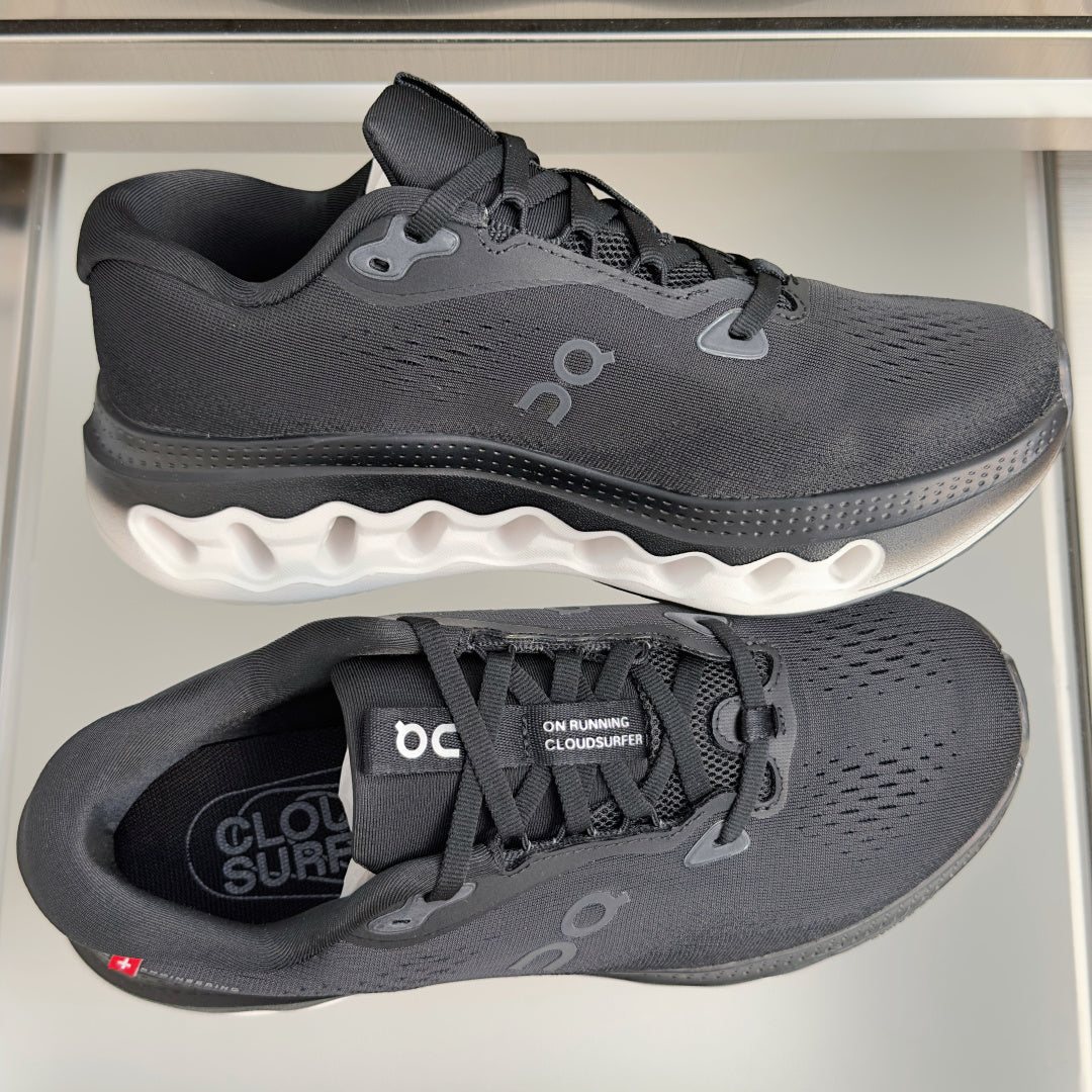 On Cloudvista 3 Black & White Sneakers