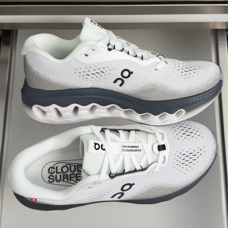 On Cloudvista 3 White & Slate Blue Sneakers
