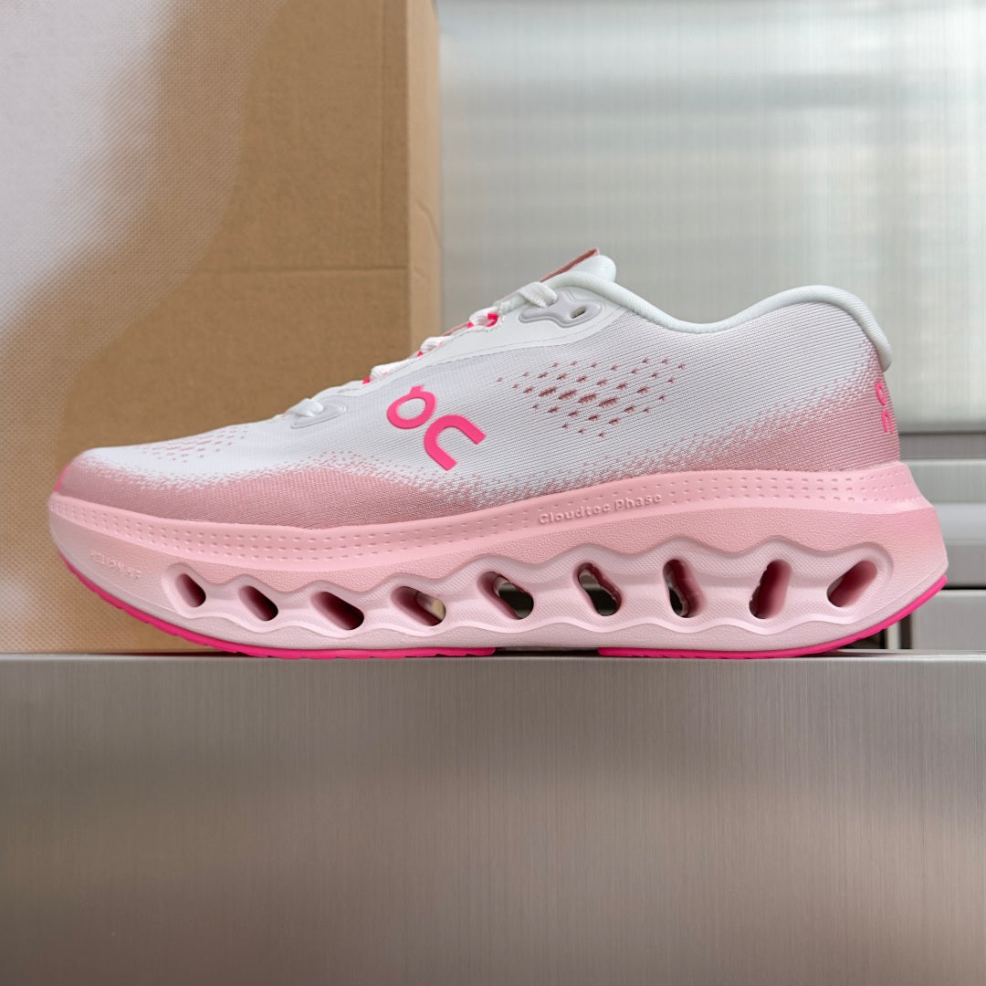 On Cloudvista 3 White & Blush Pink Sneakers