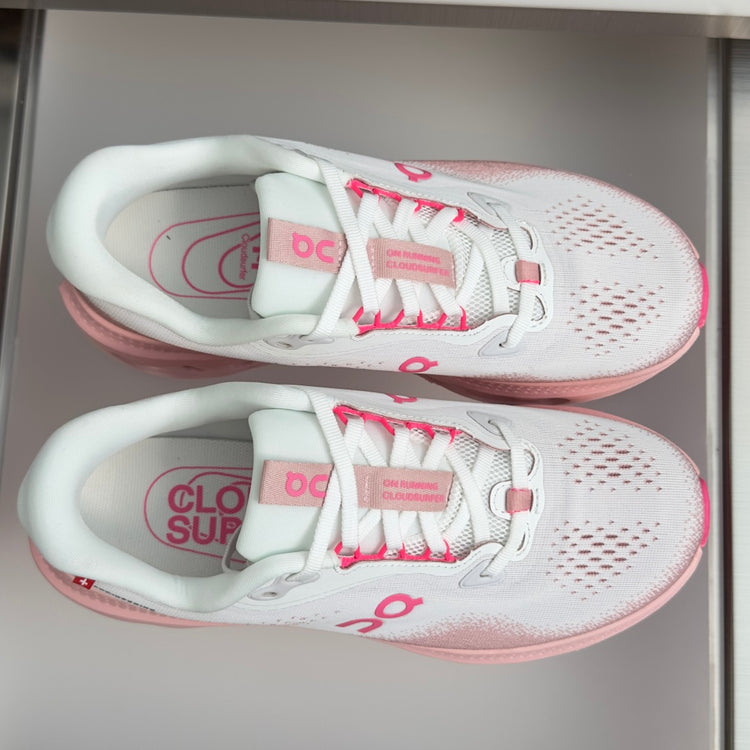 On Cloudvista 3 White & Blush Pink Sneakers