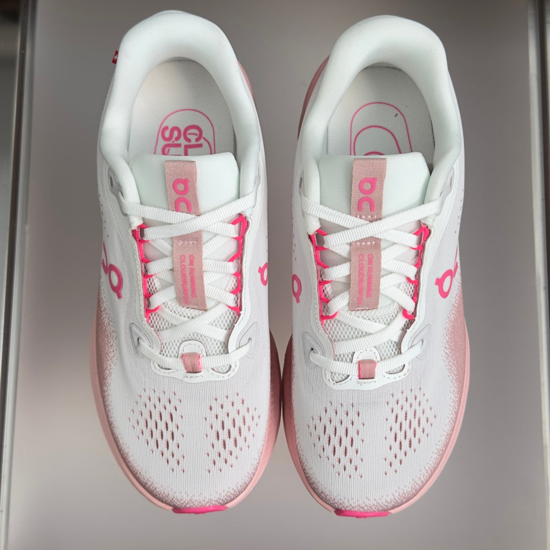 On Cloudvista 3 White & Blush Pink Sneakers