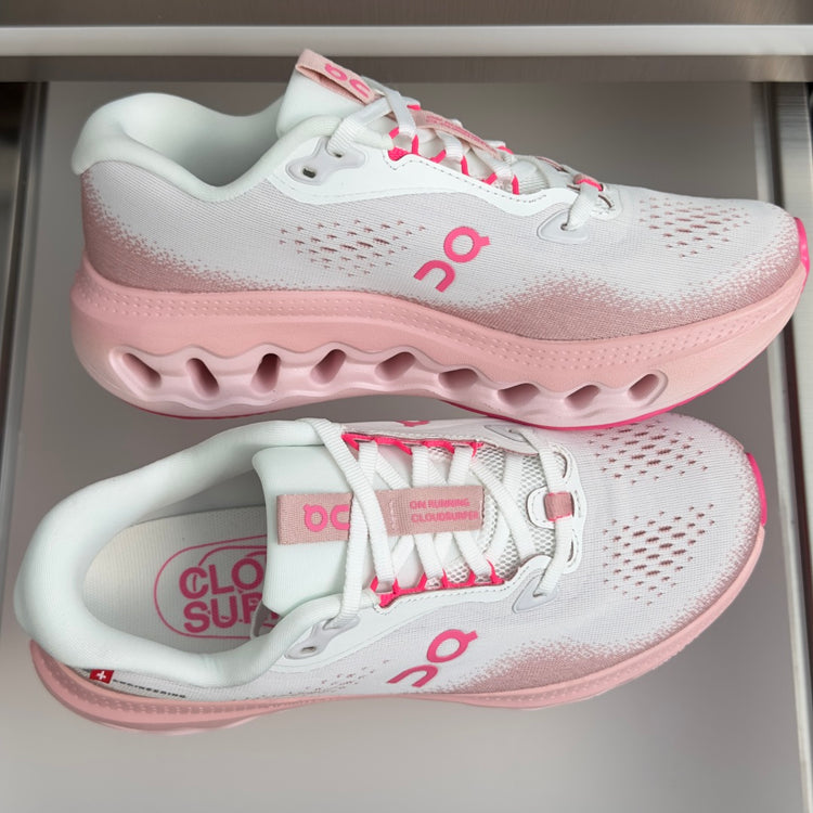 On Cloudvista 3 White & Blush Pink Sneakers
