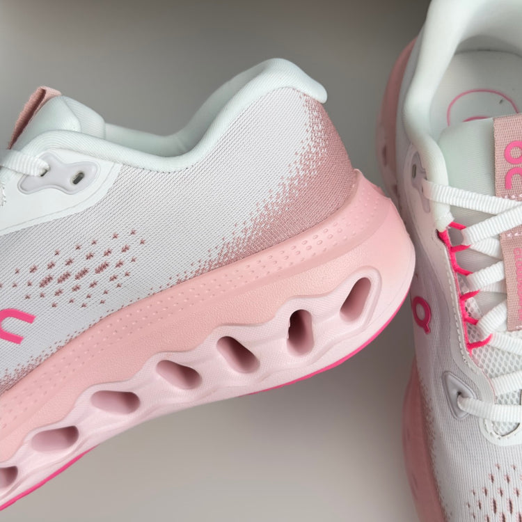 On Cloudvista 3 White & Blush Pink Sneakers