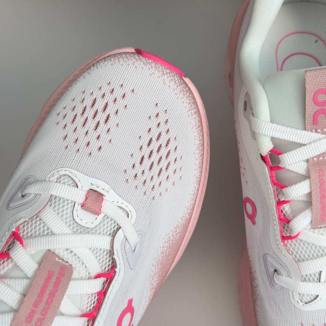 On Cloudvista 3 White & Blush Pink Sneakers