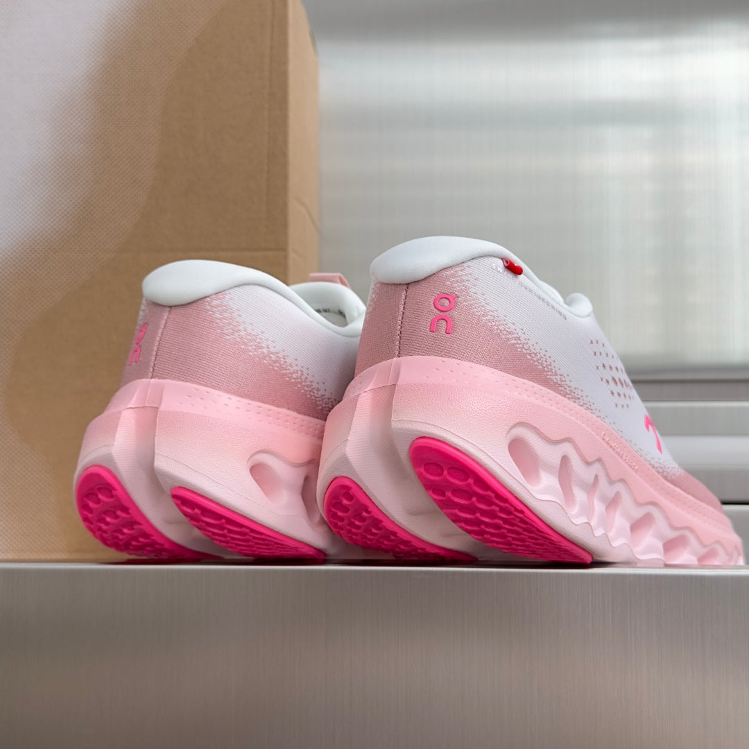 On Cloudvista 3 White & Blush Pink Sneakers