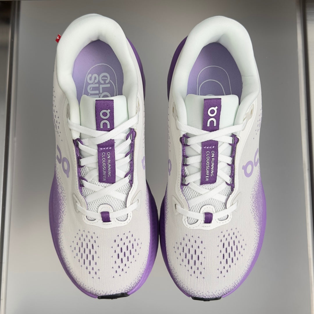 On Cloudvista 3 White & Lavender Sneakers