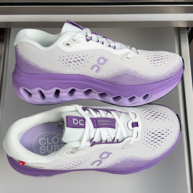 On Cloudvista 3 White & Lavender Sneakers