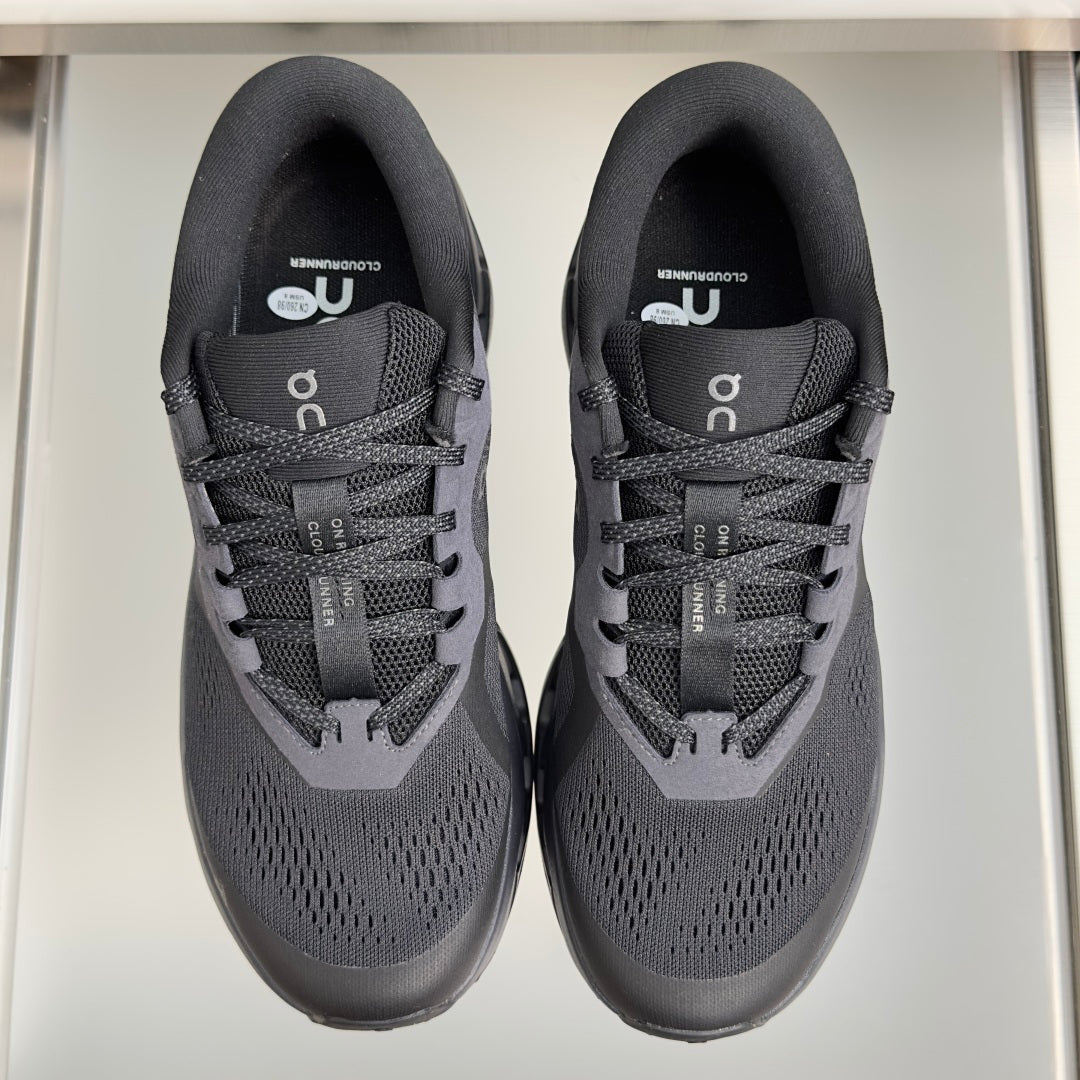 On Cloudrunner 3 Black & Charcoal Sneakers