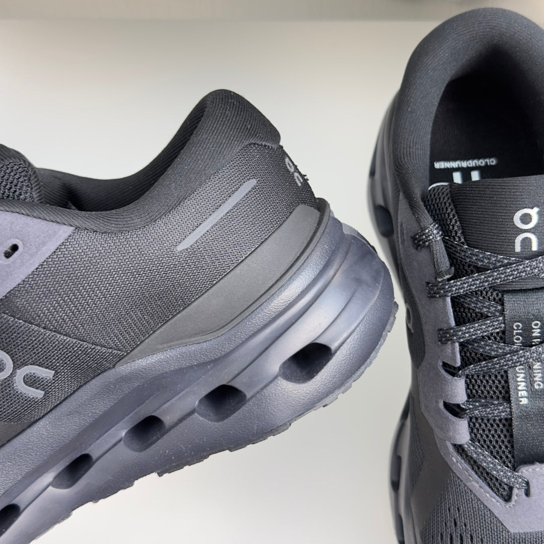 On Cloudrunner 3 Black & Charcoal Sneakers