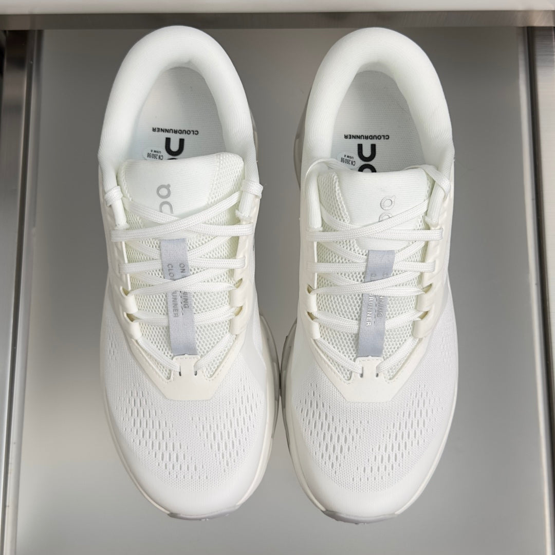 On Cloudrunner 3 White Sneakers