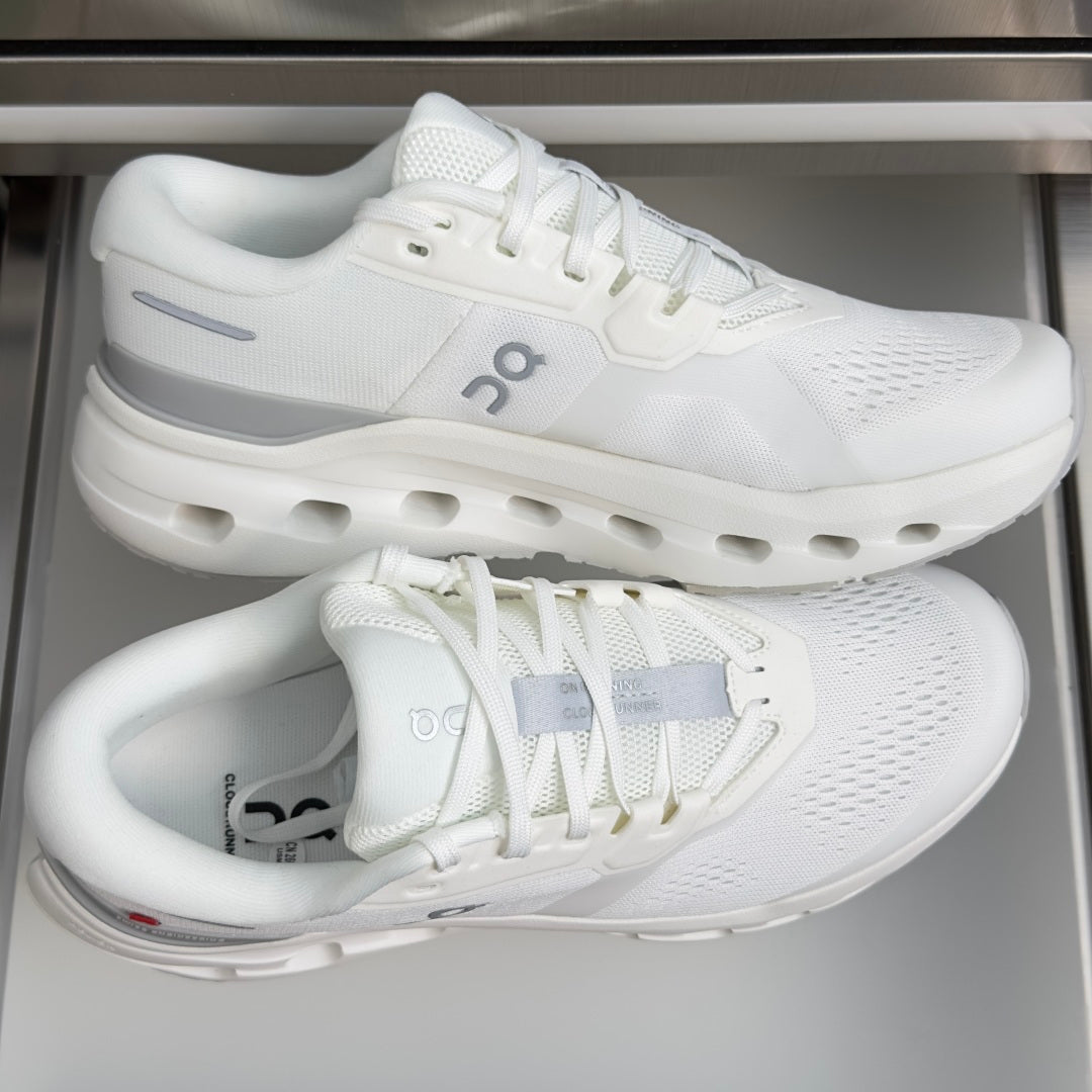 On Cloudrunner 3 White Sneakers