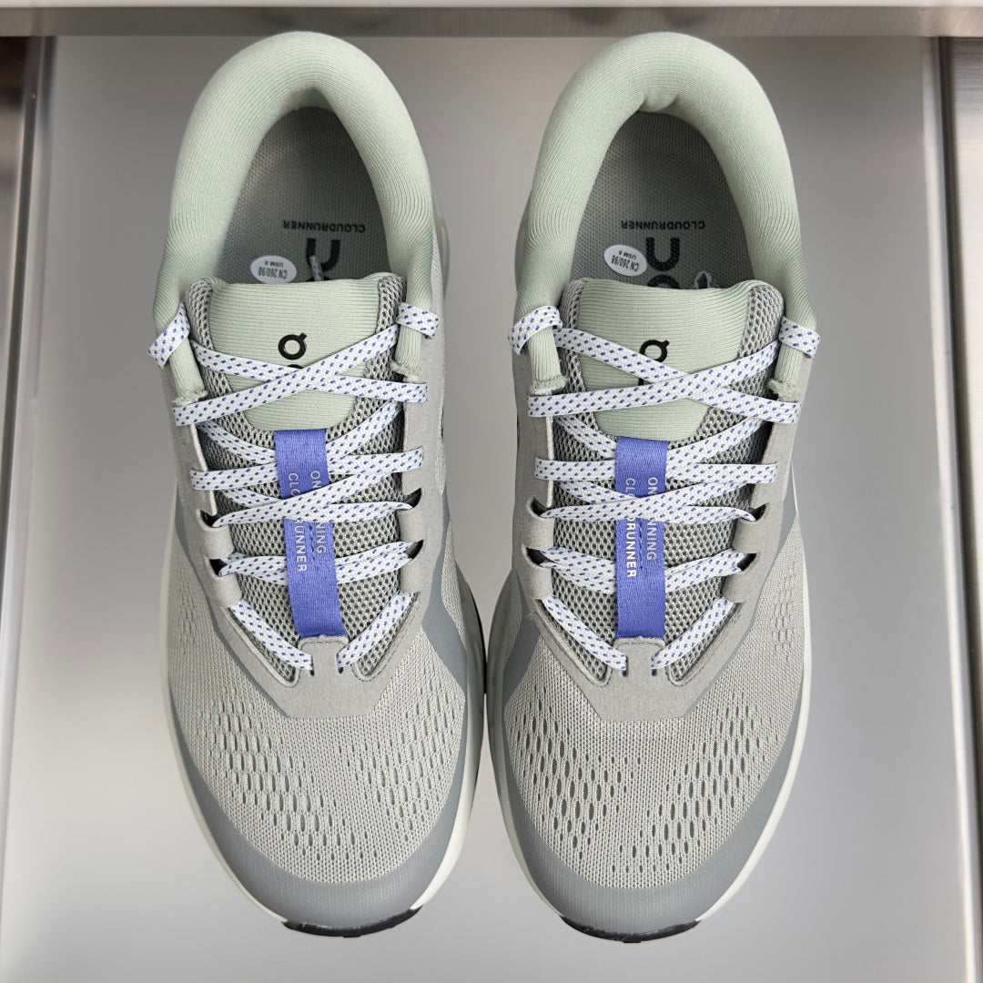 On Cloudrunner 3 Light Grey & Blue Sneakers