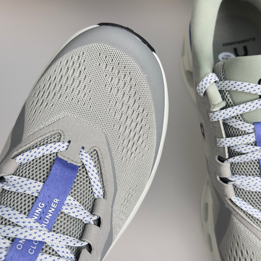 On Cloudrunner 3 Light Grey & Blue Sneakers