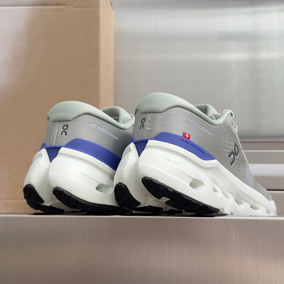 On Cloudrunner 3 Light Grey & Blue Sneakers