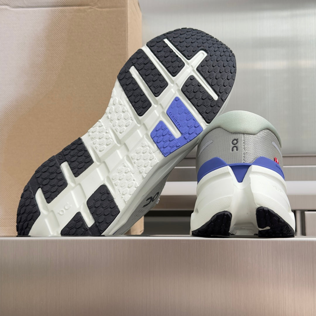 On Cloudrunner 3 Light Grey & Blue Sneakers