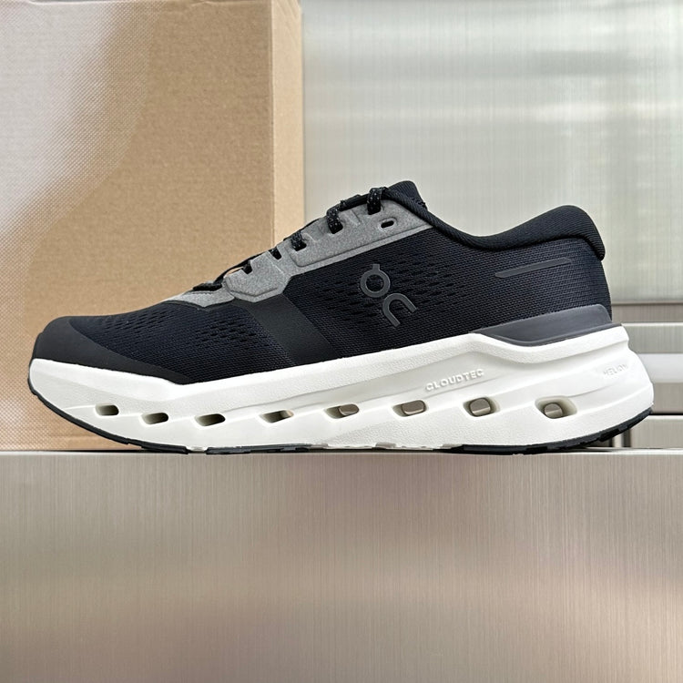 On Cloudrunner 3 Black & White Sneakers