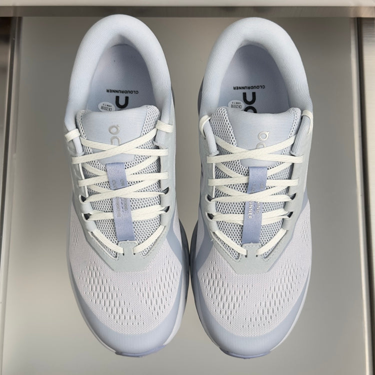 On Cloudrunner 3 White & Ice Blue Sneakers