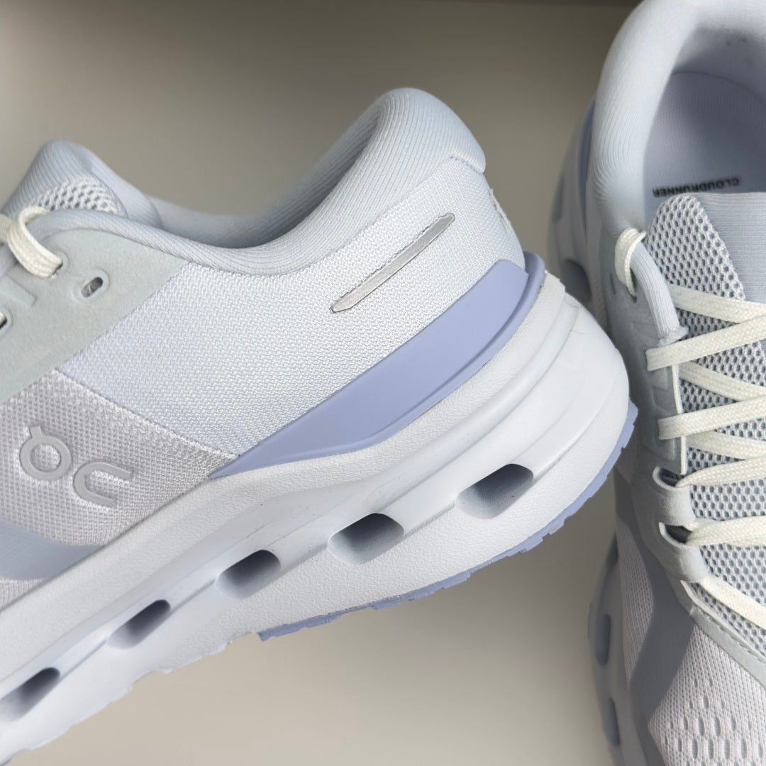 On Cloudrunner 3 White & Ice Blue Sneakers