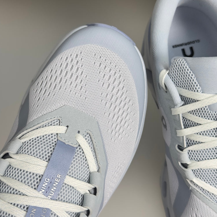On Cloudrunner 3 White & Ice Blue Sneakers