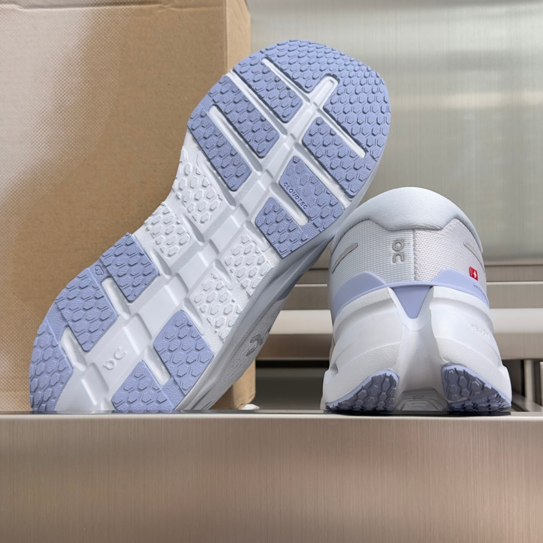 On Cloudrunner 3 White & Ice Blue Sneakers