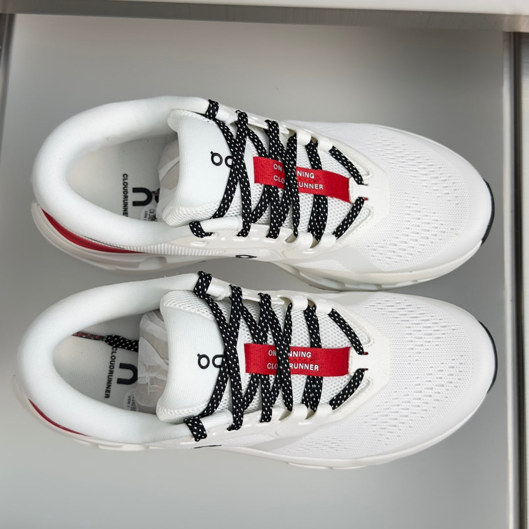 On Cloudrunner 3 White & Ice Blue Sneakers