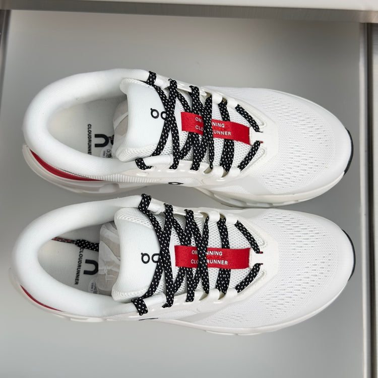 On Cloudrunner 3 White & Ice Blue Sneakers