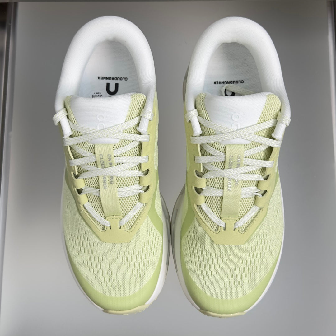 On Cloudrunner 3 Pale Lime & White Sneakers